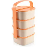 Orion 4-Laags Lunchbox Container 4x1.15L - Ideaal voor Maaltijden Onderweg