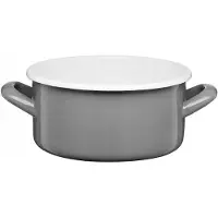 Galicja Emalieren Steel Pan GORDON 2L Grijs - Veilig en Stijlvol