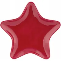 Altom Design Keramische Stervormige Schaal Rood 19 cm - Feestelijk Cadeau