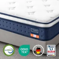 Songmics Matras – Blauw – 200 x 140 x 20 cm