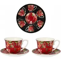 Livello 6 Porseleinen Kopjes met Schotels 250ml - Elegante Design