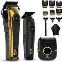 Wellshave Barber Bro 2.0 - Barber Set - Kappers set - Tondeuse Mannen - Foil Shaver - Hair Clipper - Trimmer Set - Kappers Tondeuse - Trimmer voor haar & baard - Head Shaver - Tondeuse set