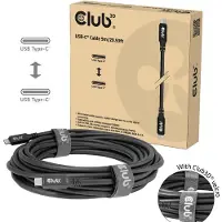 Club 3D CLUB3D CAC-2509, 9 meter, USB-C, USB-C, USB4 Gen 2x2, 20 Gbit/s, zwart