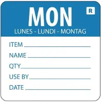 Vogue Kleurcode sticker maandag Vogue, 500 stuks