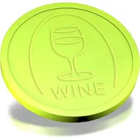 Combicraft Reliëfmunten wijn lime groen - 250 stuks