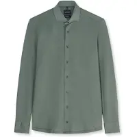 Olymp overhemd groen knitted