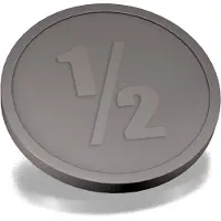 Combicraft Plastic 1/2 Consumptiemunten Grijs - Ø29mm - 250 stuks