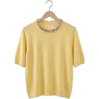 Notre-V Dames Tops & T-shirts Nv-herma - Butter Yellow - Maat S