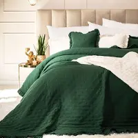 Markizeta Decoratieve Dekbedovertrek 170x210 cm Groen - Stijlvolle Bank Plaid