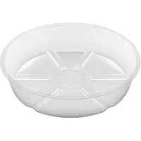 Semoic 10-pack plantenschotels, lekbak, 6 inch, doorzichtige plastic bloempot voor kamerplanten en potten
