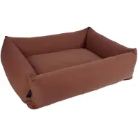 D&D Home Eden Hondenmand - Hondenbed met Rand - Waterafstotend & Wasbare Hoes - Small 70x60x20cm - Maroon