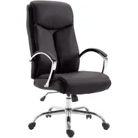CLP Arlen Bureaustoel - Verstelbaar - Tot 140 kg - Lederlook - bruin