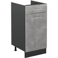 Vicco Keukenonderkast R-Line Beton/Antraciet 40 cm zonder werkblad, Model 61025