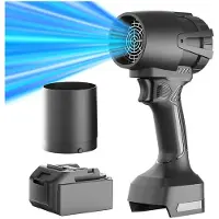 Semoic Draadloze Bladblazer, Elektrische Stofzuiger, Lichtgewicht Buitengereedschap voor Appartement, Tuin, Terras, Garage