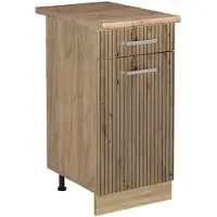 Vicco Keukenonderkast R-Line Artisanaal eiken/Goudkleurig Eiken 40 cm goudkleurig eiken werkblad, Model 61144