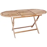 vidaXL Inklapbare Tuintafel Naturel 160 x 80 x 76 cm Massief Teakhout