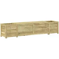 vidaXL Tuinbank met plantenbak en opbergruimte, 193,5 x 40 x 41 cm