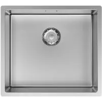 Pure.Sink Keukenwastafel 45x40 cm, roestvrij staal, onderbouwmodel, plat model, serie