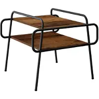 vidaXL Salontafel Oud hout 50 x 50 x 51 cm Bewerkt hout