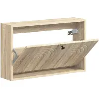 vidaXL Wandgemonteerde Schoenenkast ALKMAAR 71 x 17 x 43 cm