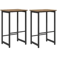 vidaXL Barkruk, 2 stuks, Artisan-eikenhout, 40 x 32 x 64 cm, houtvezel