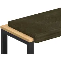 vidaXL Bankkussen Pluche Corduroy Groen Diepte 35 cm