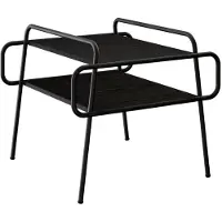 vidaXL Salontafel Zwart eiken 60 x 60 x 51 cm Bewerkt hout