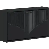 vidaXL Wandgemonteerde Schoenenkast HOORN 71 x 17 x 43 cm Bewerkt hout