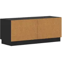 vidaXL Tv-meubel Zwart Bewerkt hout
