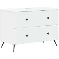 vidaXL Wastafel kabinet voor de badkamer BREDA Wit 82 x 41 x 59 cm