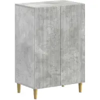 vidaXL Schoenenkast ARNHEM 59,5 x 39,5 x 90 cm Bewerkt hout Betongrijs
