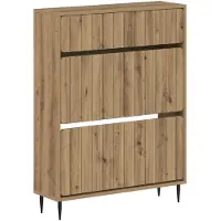 vidaXL Schoenenkast ZWOLLE 78 x 24 x 103 cm Bewerkt hout