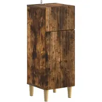 vidaXL Badkamer Opbergkast ARNHEM Gerookt eiken 30 x 31 x 80 cm