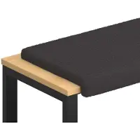 vidaXL Bankkussen Sherpa Stof Donkergrijs Diepte 35 cm