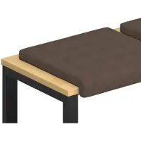 vidaXL Bankkussen 4 st Microvezel Bruin Diepte 35 cm