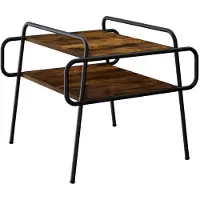 vidaXL Salontafel Gerookt eiken 50 x 50 x 51 cm Bewerkt hout