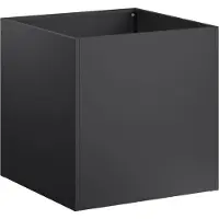 vidaXL Plantenbak Zwart 35 x 35 x 35 cm Koudgewalst staal
