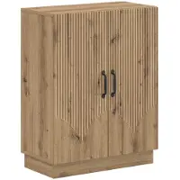 vidaXL Badkamer Opbergkast HOORN Artisanaal eiken 59,5 x 31 x 77 cm