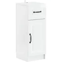 vidaXL Badkamer Opbergkast UTRECHT Hoogglans Wit 30 x 31 x 77 cm