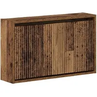 vidaXL Wandgemonteerde Schoenenkast ARNHEM 71 x 17 x 43 cm Oud hout