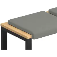 vidaXL Bankkussen 2 st Textured Velvet Donkergrijs Diepte 35 cm