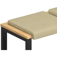 vidaXL Bankkussen 2 st corduroy Grijs Groen Diepte 35 cm