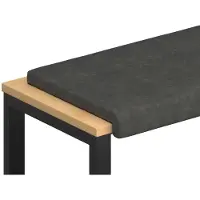 vidaXL Bankkussen Kunstleer Zwart Diepte 35 cm