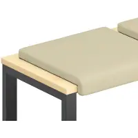 vidaXL Bankkussen 4 st Kunstleer Crèmekleurig Diepte 35 cm