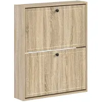 vidaXL Wandgemonteerde Schoenenkast EDE 71 x 17 x 86 cm Bewerkt hout