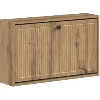 vidaXL Wandgemonteerde Schoenenkast EDE 71 x 17 x 43 cm Bewerkt hout