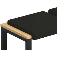 vidaXL Bankkussen 4 st Sherpa Stof Zwart Diepte 35 cm