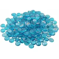 vidaXL Glasnugget 17-19 mm Aqua blauw Glas