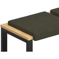 vidaXL Bankkussen 4 st Kunstsuède stof Leger Groen Diepte 35 cm