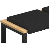vidaXL Bankkussen 2 st Microvezel Zwart Diepte 35 cm